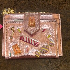 Betsey Johnson Vibrant Pink Card Holder